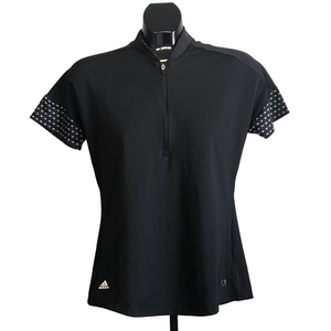 NEW Adidas Women's Black Short Sleeve Golf Tee
